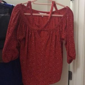 LUCKY BRAND red flower top